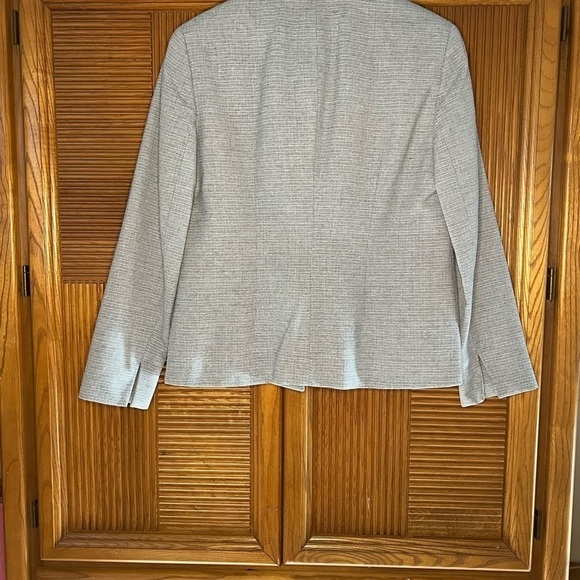 Jones Jacket Womens New York 6 petite wool blend tweed  blazer jacket - Picture 3 of 3